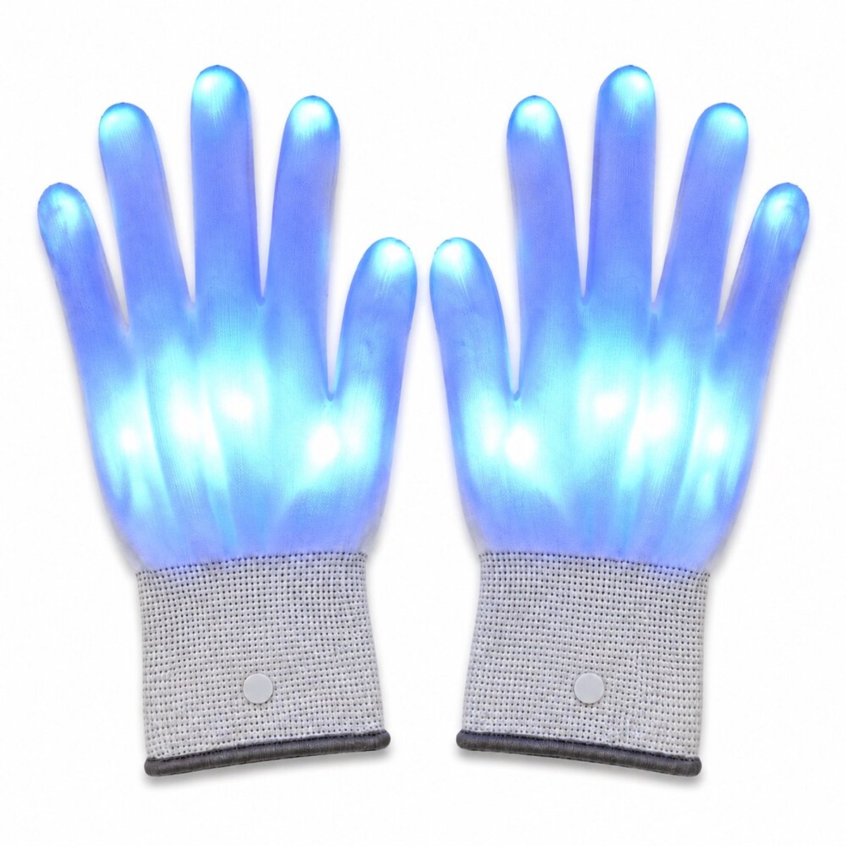 LED Handschoenen Blauw - Lichtgevende Handschoenen - LED Gloves - Mix - Geel - Blauw - Rood - Wit - Groen - Verschillende Standen
