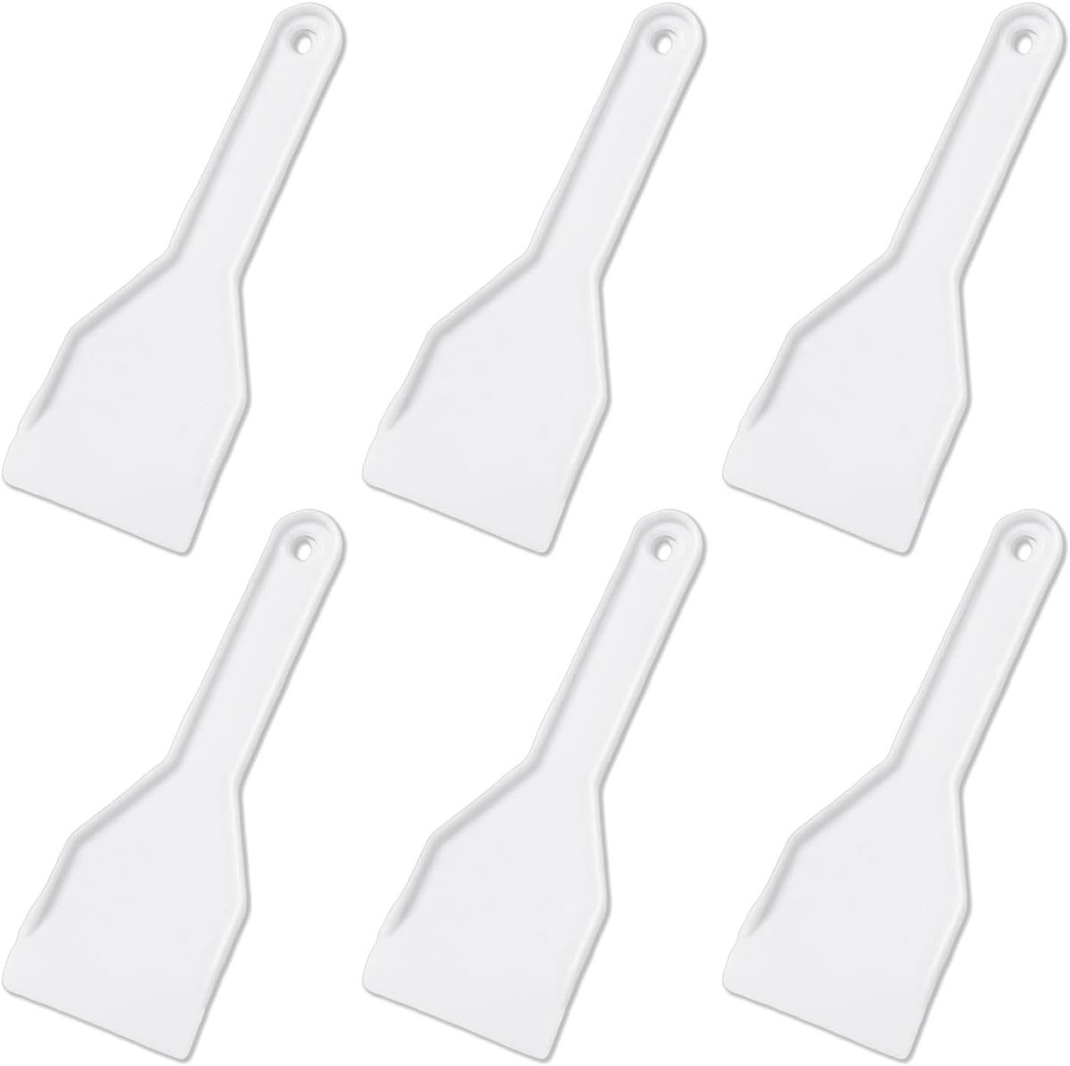 Set van 6 Plastic Schoppen voor Koelkast en Vriezer, Antislip Handvat, Ideaal voor Keuken en Huishouden