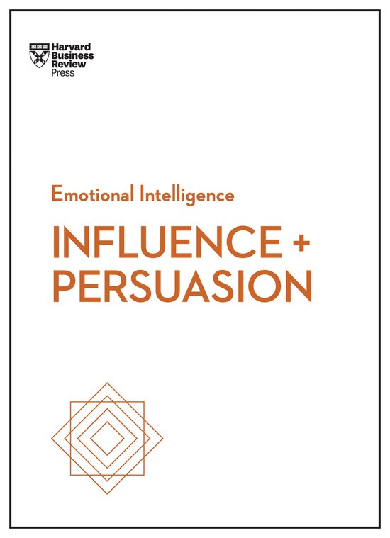 Couverture de livre avec le titre 'Emotional Intelligence INFLUENCE + PERSUASION' de Harvard Business Review Press.