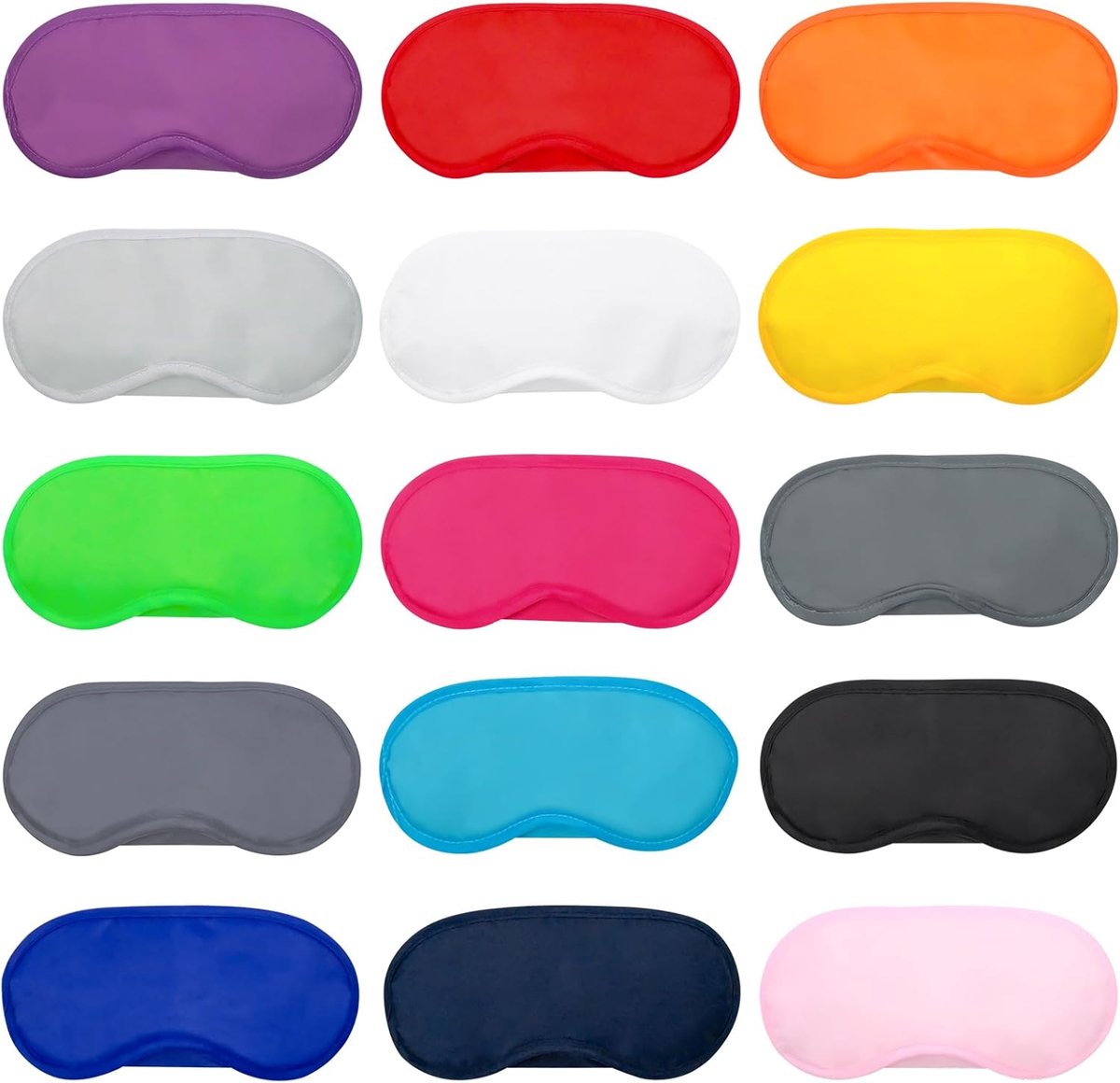 30 stuks meerkleurig slaapmasker, oogmasker, licht slaapmasker met neuskussen en elastische riemen, lichtblokkerende - ShopVlot
