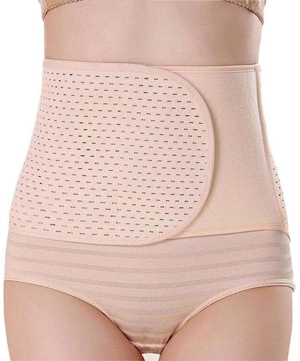 Dailygoody - Postpartum Buik Wrap - Ondersteuning - Beige - Slanke Band - Ademend