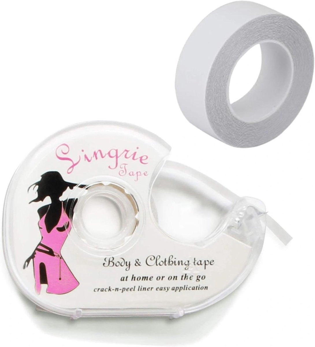 Dubbellaags Transparant Kleding Tape voor Dames, Waterproof Lichaamsplakband voor Shirts en Ondergoed, Ideaal voor Alle Stoffen