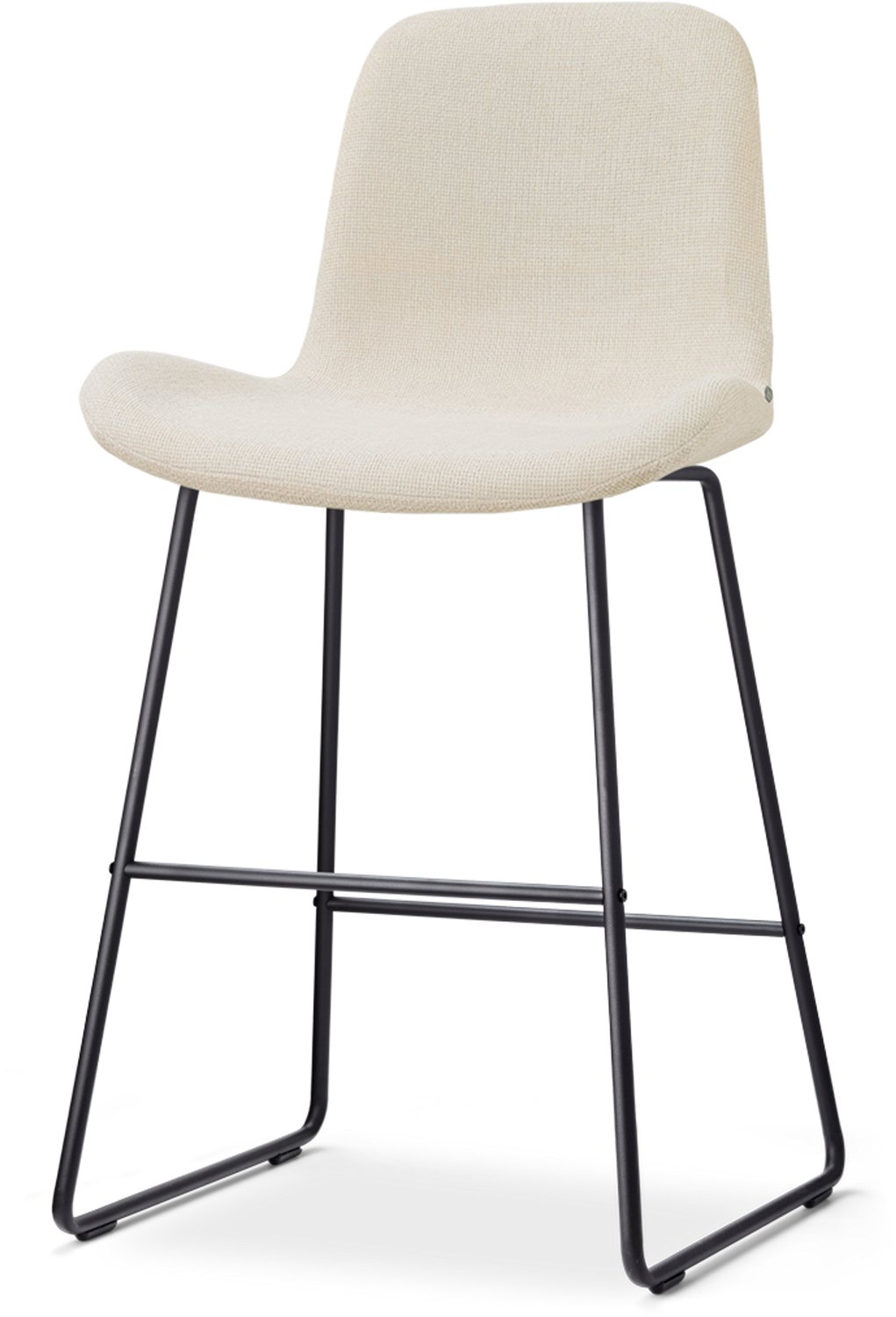 Nolon Nino-Fé barkruk cottonbeige - zwart onderstel - 65 cm