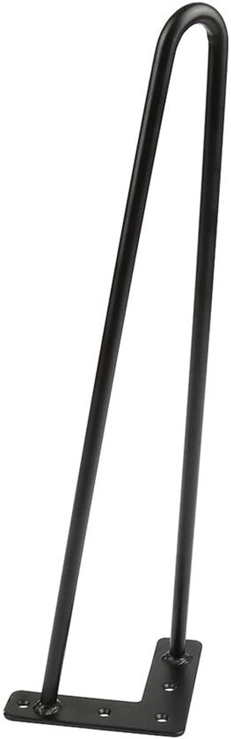 4x Zwarte Metalen Tafelpoten 41 cm Hairpin-stijl - Meubelpoten voor Tafel en Bureau