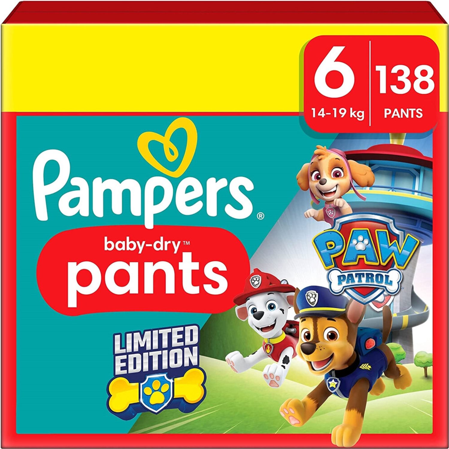 Pampers Baby Dry luierbroekjes maat 6 | 138 stuks
