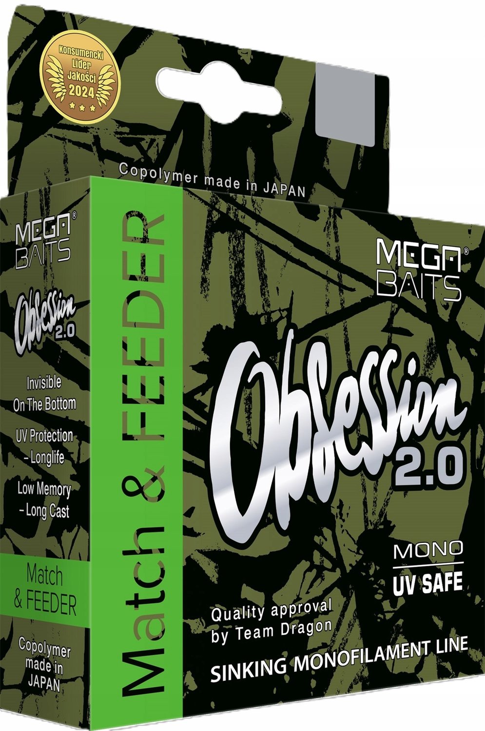 Dragon MegaBAITS OBSESSION 2.0 Vislijn 300m 0.20mm - Match & Feeder