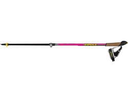 Merkloze Nordic Walking Stokken Vario DLX - Carbon, Verstelbaar