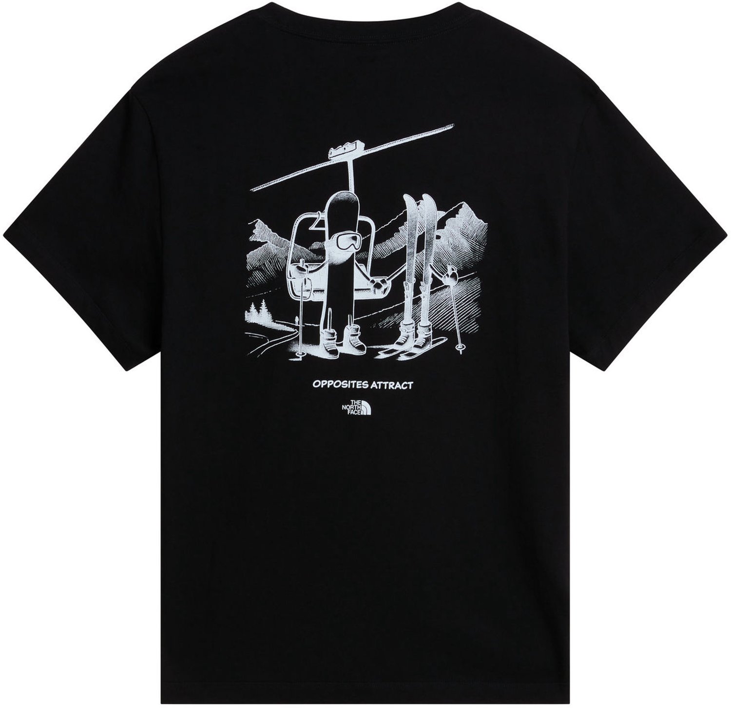 The North Face U Opposites Attract Rlx Ss Tee Graphic – Outdoor Kleding Fleeces en Truien T-Shirt Grijs