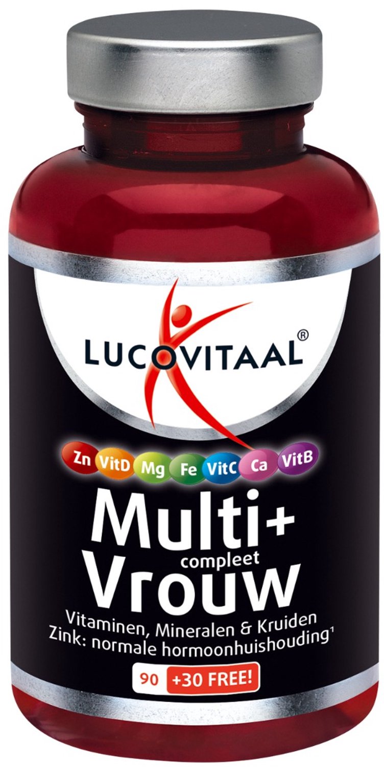 Lucovitaal Multivitamine Vrouw MAXI pot 120 tabletten
