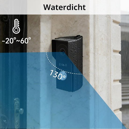 Video Deurbelset 7 Inch Touchscreen - 24V 1080p HD Camera - Met Nachtzicht - Voor Buitenbeveiliging - Intercom Systeem — afbeelding 3