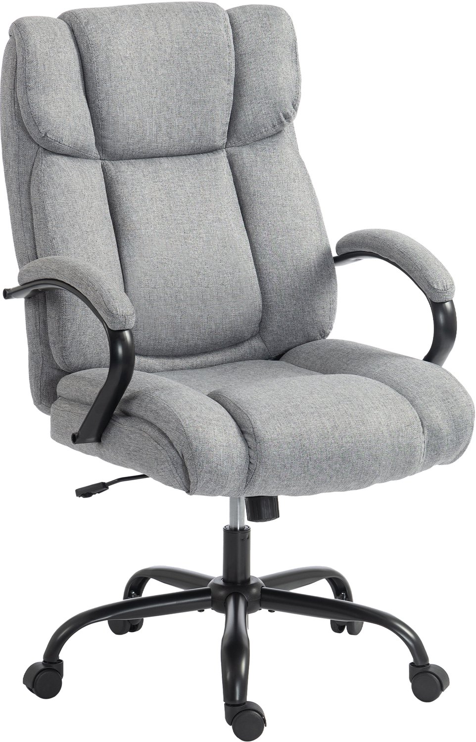 Vinona Ergonomische bureaustoel - Met wipfunctie - In hoogte verstelbaar - 72,5 x 80 x 110-118 cm - Lichtgrijs