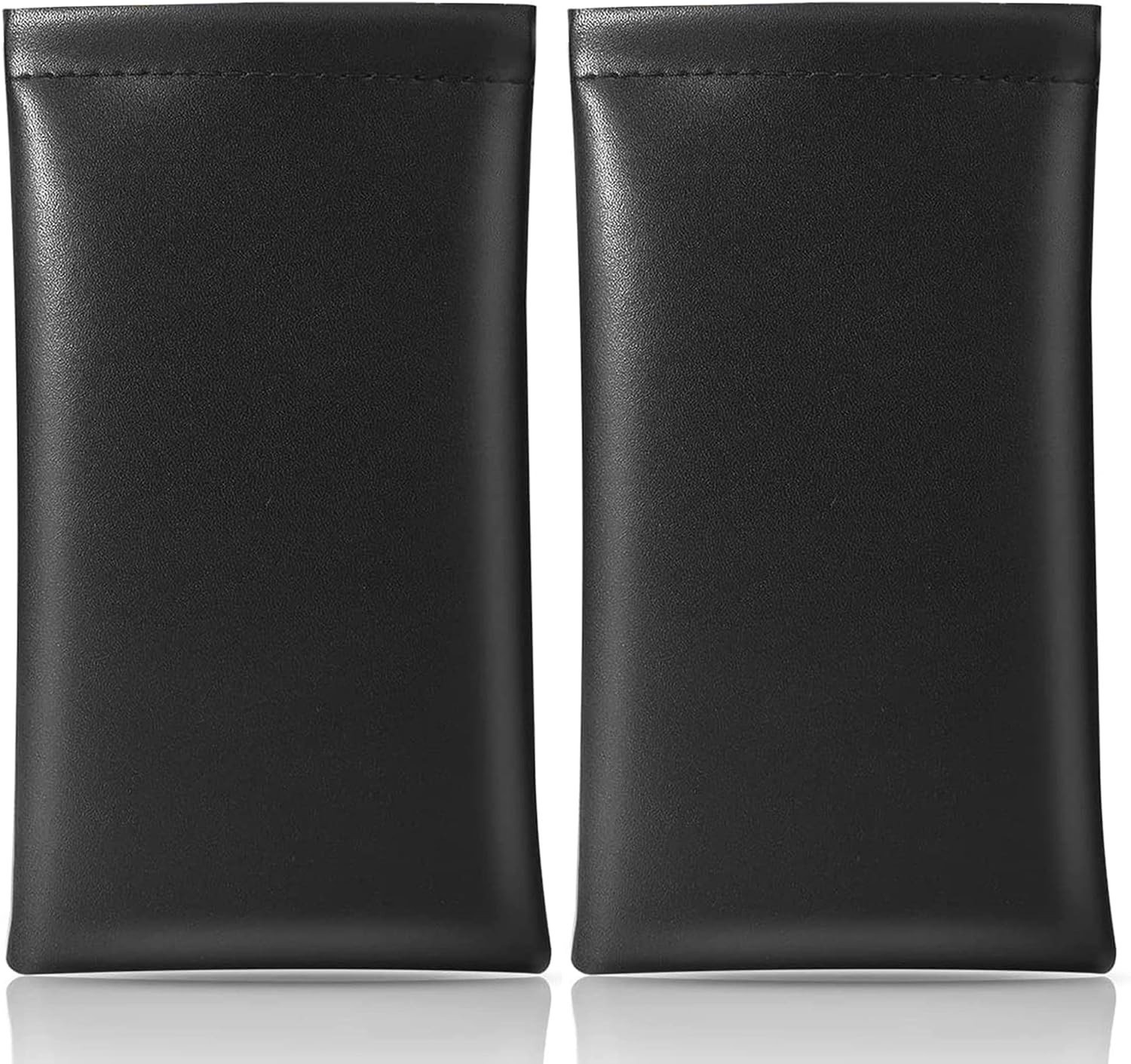Premium Leren Opbergtas voor Zonnebrillen en Brillen - 2 Stuks, Duurzaam en Stijlvol