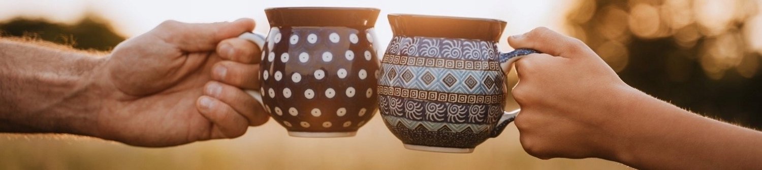 Platte dinerbord 25cm - Handgemaakte Bolesławiec Keramiek