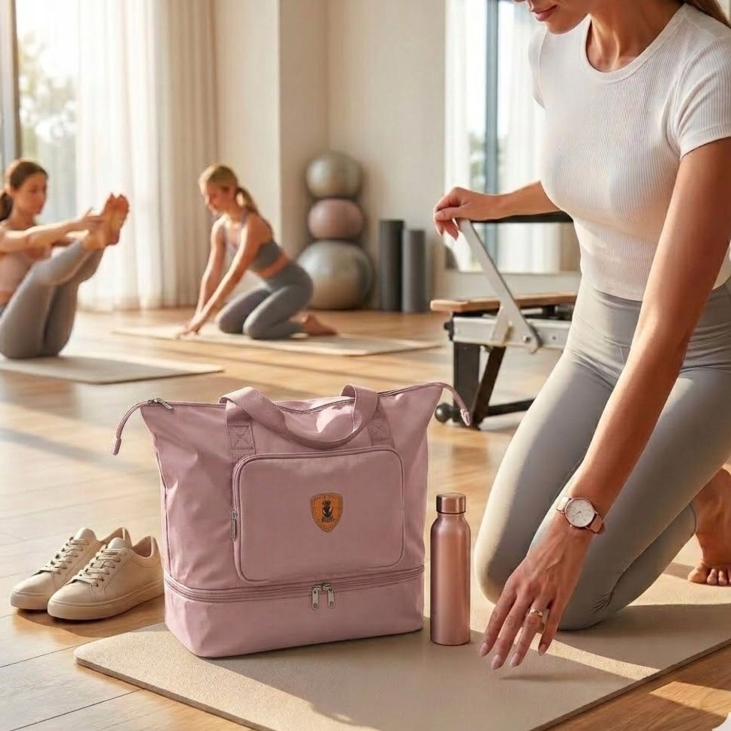 Dames Sporttas Roze - Gym, Yoga, Zwembad, Weekendtas