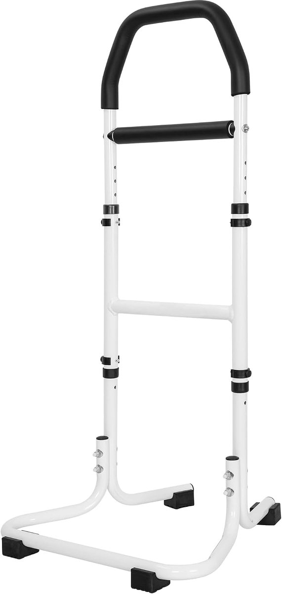 Zithulp, staande hulp voor senioren, op de bank, op de bank, bed, toilet, lopen op 5 niveaus, in hoogte verstelbaar, H-vormig ergonomisch design, ontworpen anti-slip voeten