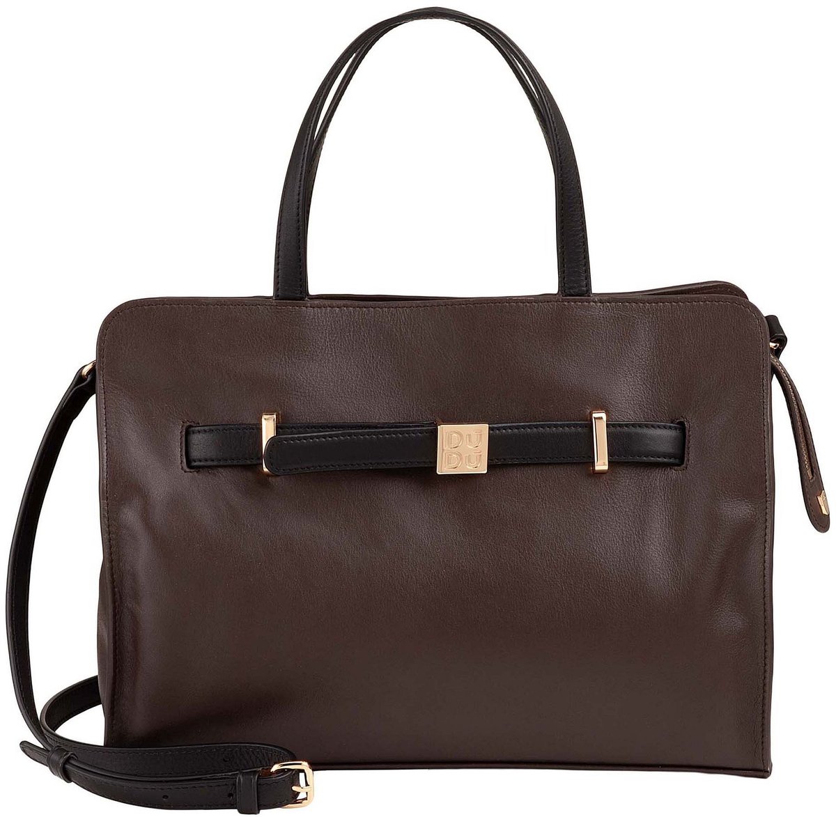 DuDu Schoudertas Leder 32 cm - Dames - brown