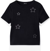 Jonen Kort cropped T-shirt met sterren