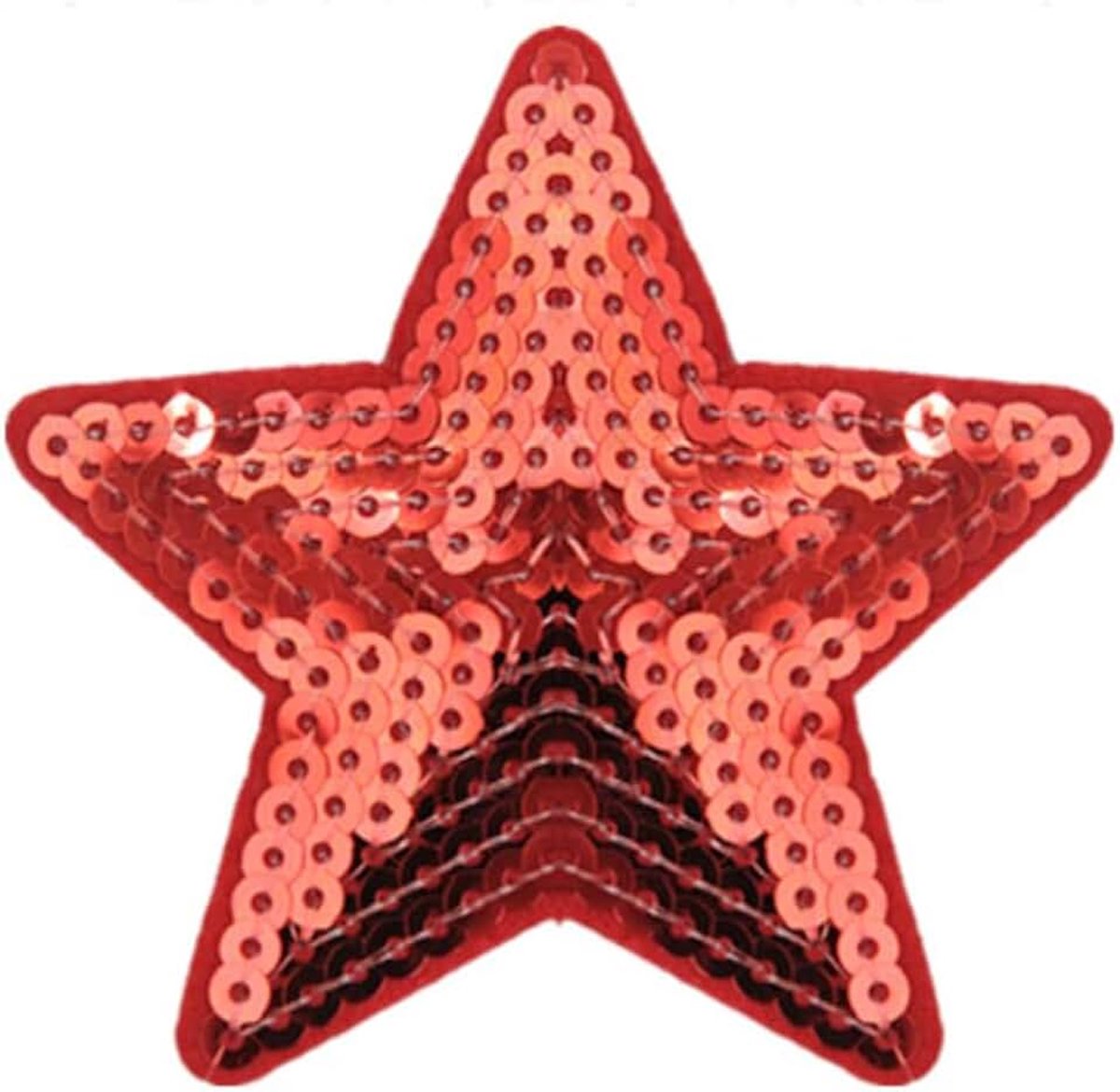 10 stuks pailletten ster patches om op te strijken, sterren geborduurde patches, strijkpatches om op te strijken, patches voor naaien, doe-het-zelf, kunsthandwerk, kledingdecoratie, rood, S