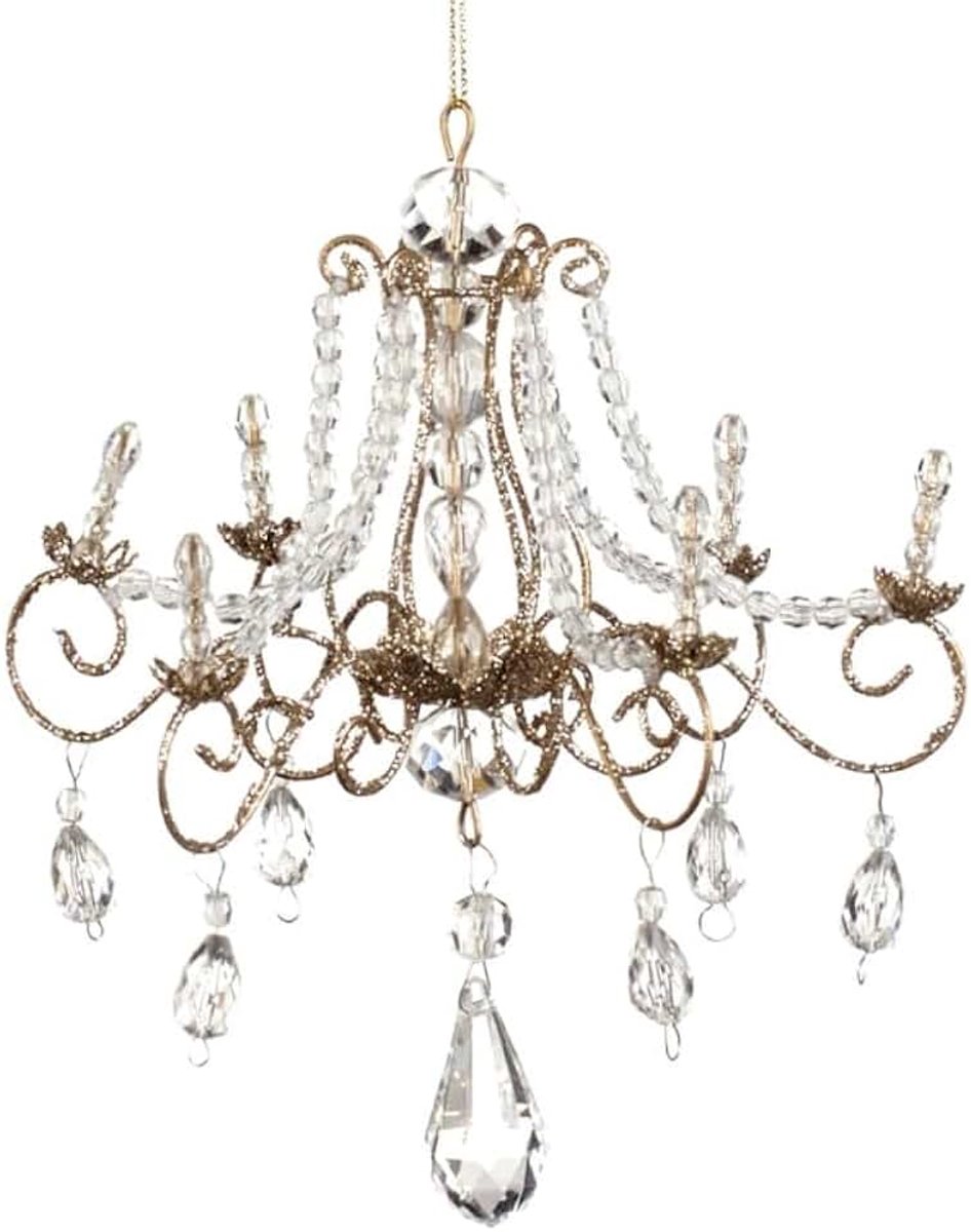 Goodwill Kerstbal kroonluchter goud 17 cm