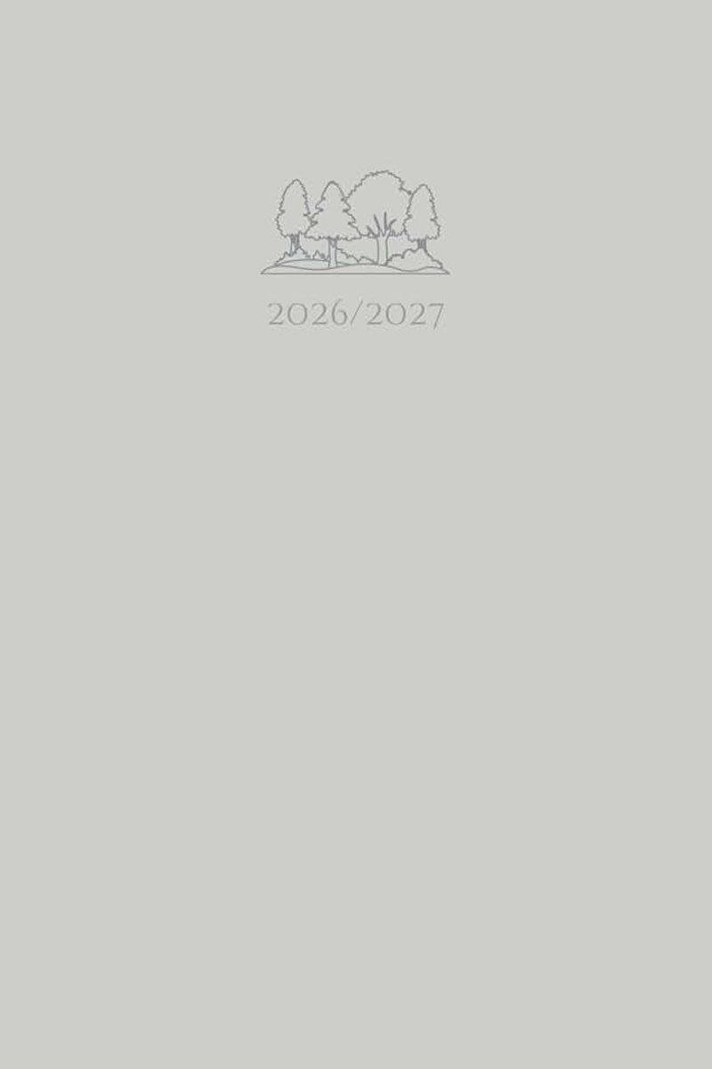 Schulplaner 2026/2027: Schülerkalender, Wochenplaner & Hausaufgabenheft | Medium (Wald Grau)