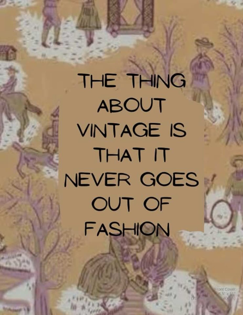 Vintage quote notebook