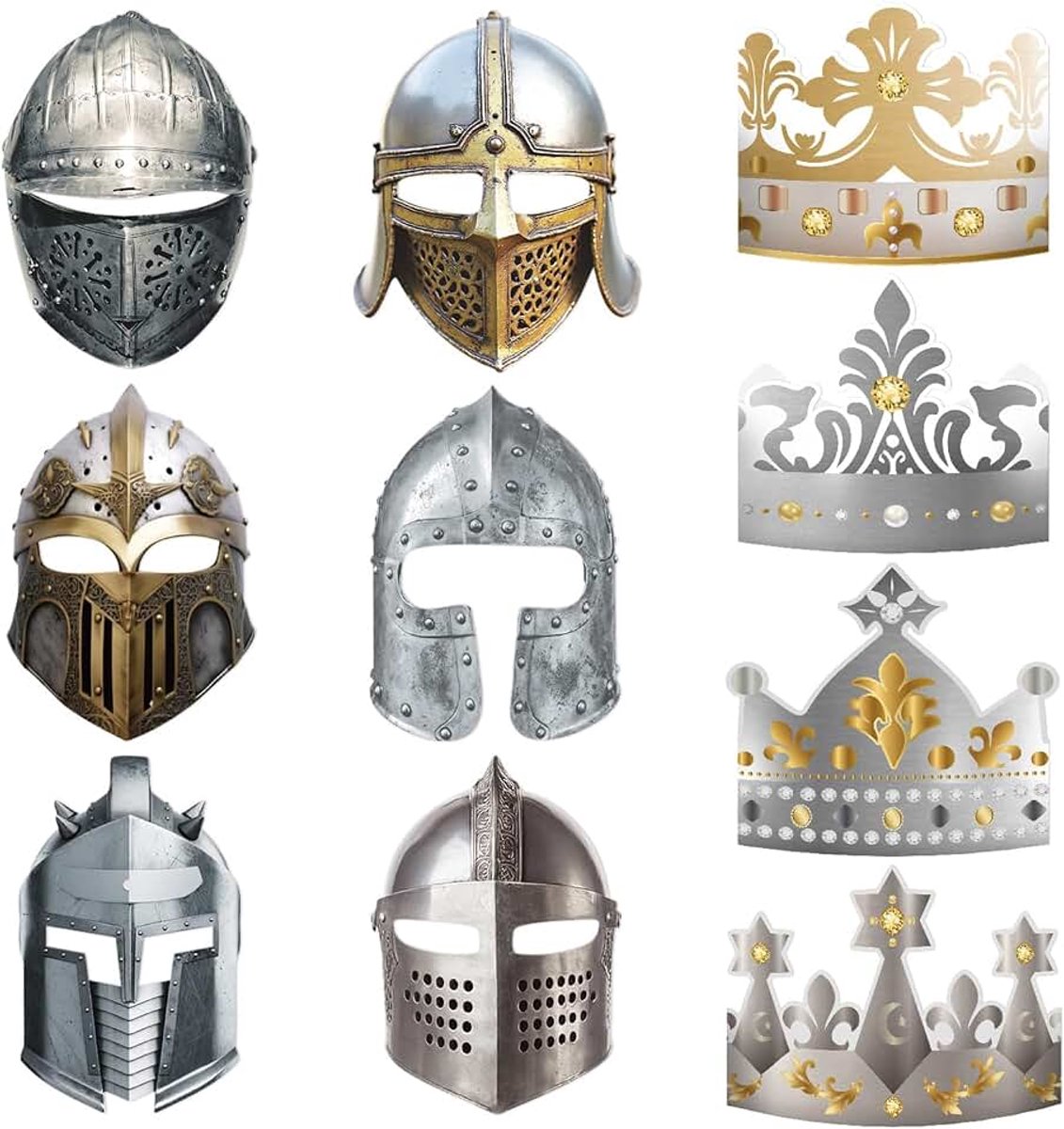 Papieren maskers met haarbanden en elastieken voor volwassenen, accessoires voor evenementen in elegante stijl