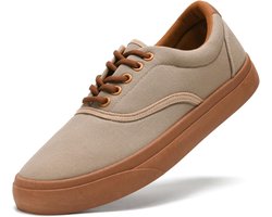 sharllen Heren Canvas Schoenen Low Top Sneaker Casual Trainers Dikke Zool Ademend Fashion Plimsolls Pompen Tennisschoenen voor Mannen
