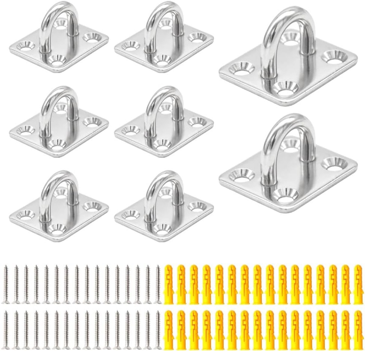 Haken/Loops M5 304 Roestvrij Staal Suspension Plafond Haak Nietje Muur Plafond Hangmat Haken Hanger voor Muur Plafond Opknoping met Schroeven (U/M5/FXG)