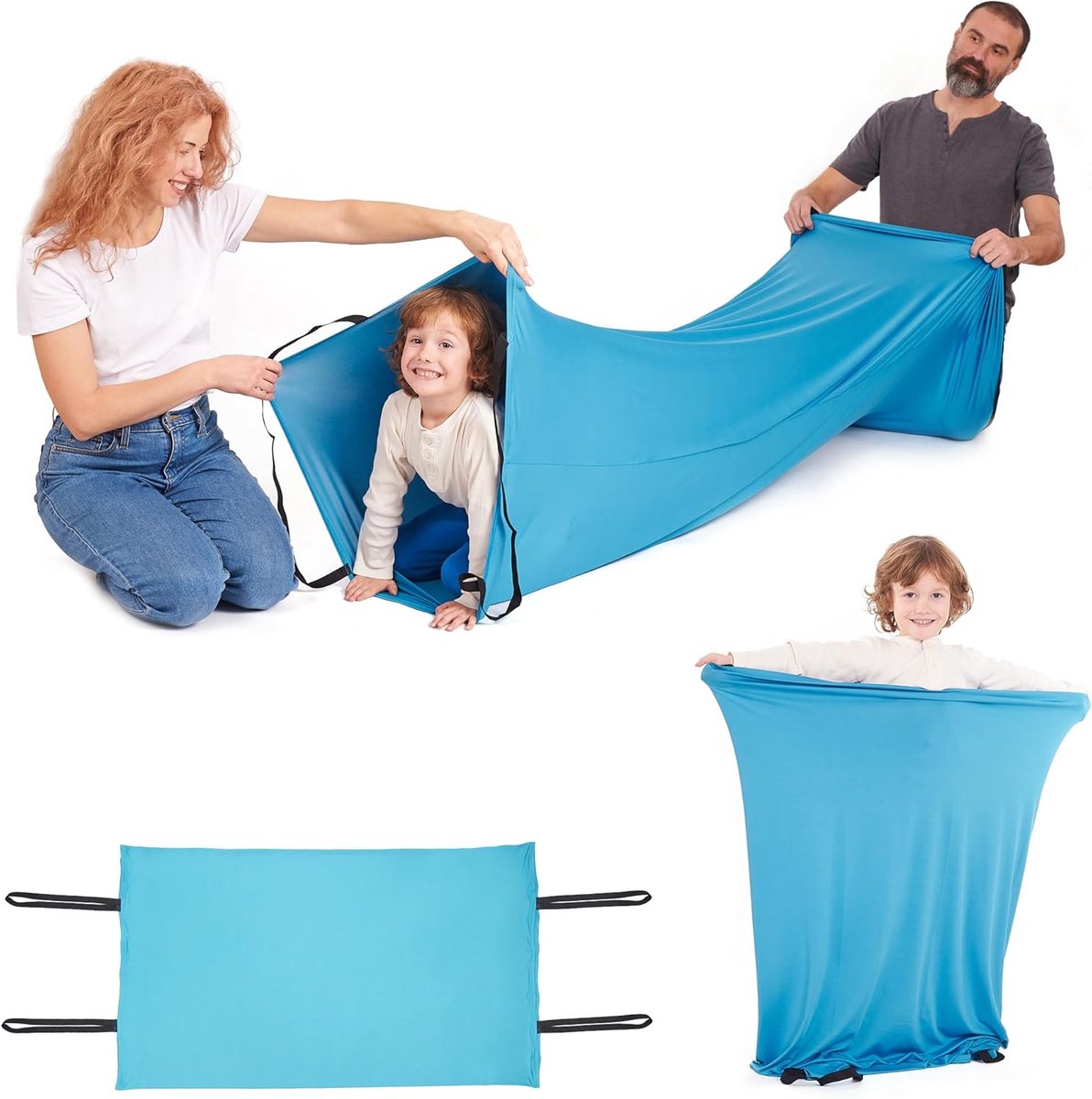 Tunnel voor Kinderen | Sensorische Compressiespelen voor Je Kind | Stoffen Tunnel | Lycra Buis | Kinderconcept Tunnel voor Verschillende Leeftijden