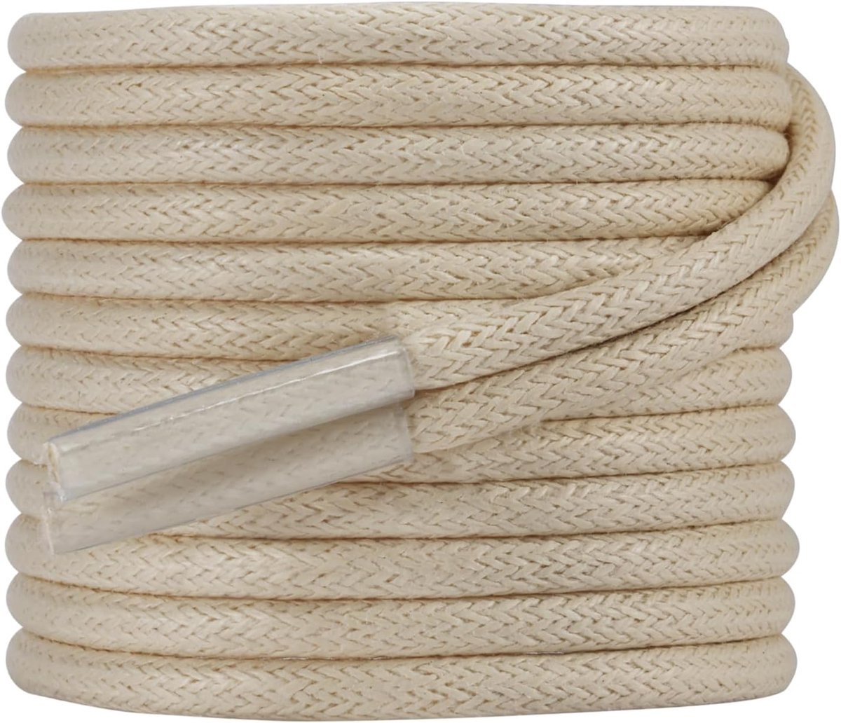 Schoenveters, gewaxte schoenveters, waterafstotende schoenveters, ø2,5 mm dun voor leren schoenen/herenschoenen/nette schoenen/lage schoenen, 2 paar vervangende schoenveters