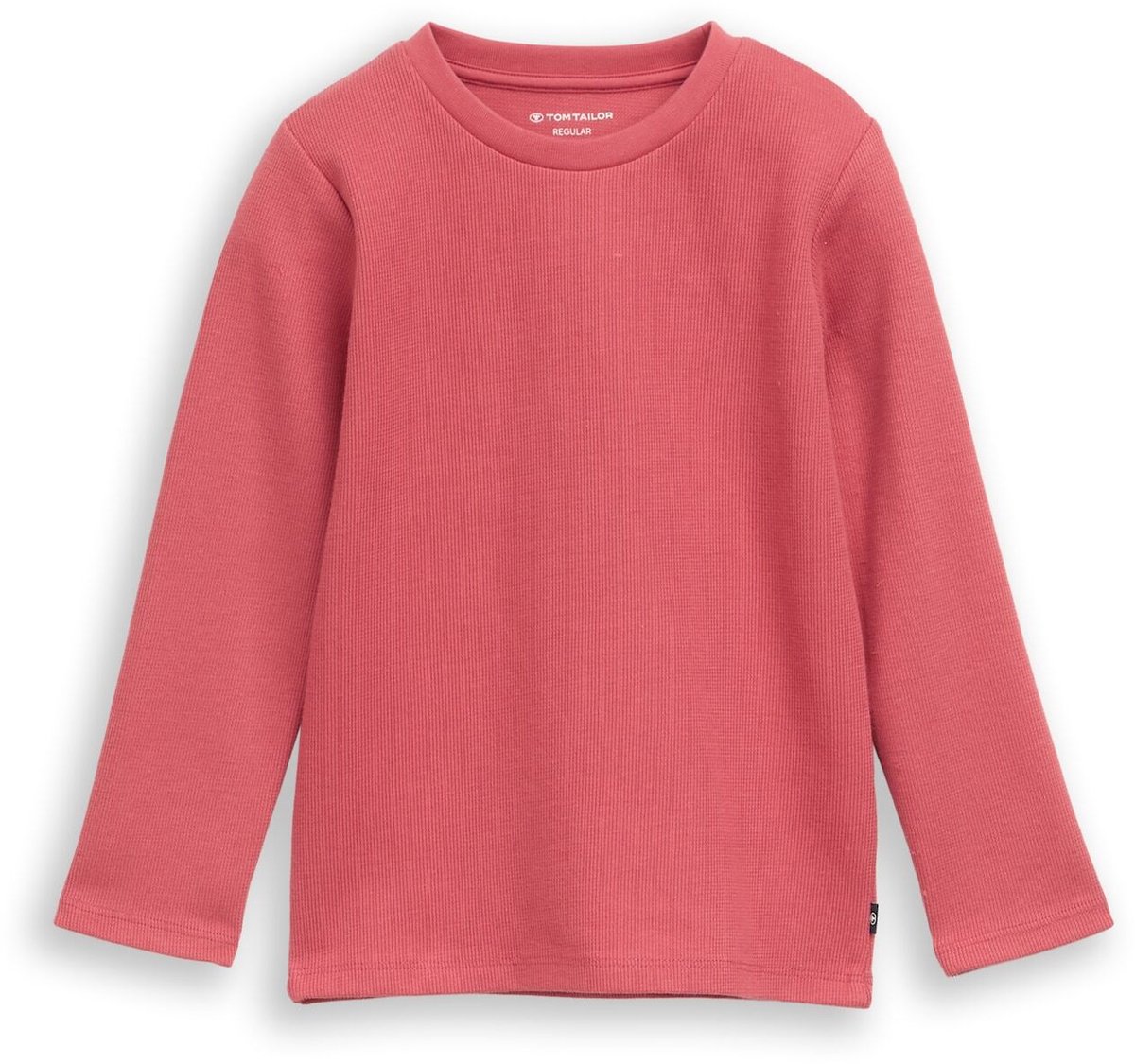 Tom Tailor - T-shirt met lange mouwen en ronde hals - Maat 128/134 - Berry Red