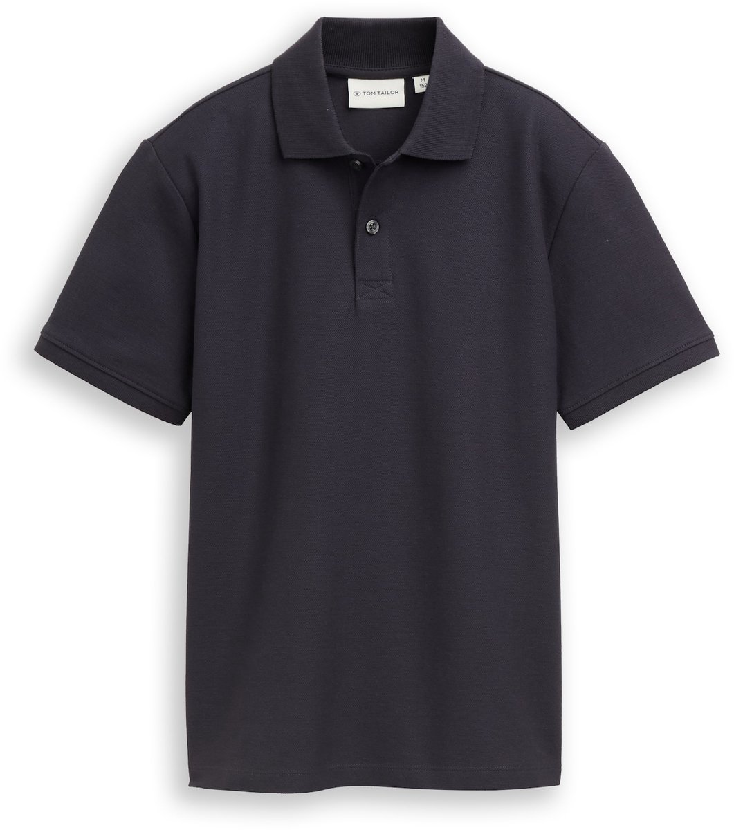 Tom Tailor - Piqué-poloshirt - Maat 152 - coal grey