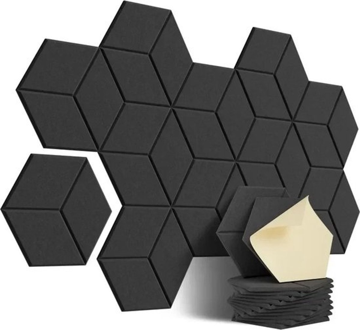 Tegelstickers - Zelfklevend PVC - Stick On Tile - Peel And Stick Wallpaper - Hittebestendig - Waterbestendig - 12 Stuks (12X10.5X0.4 Inch)