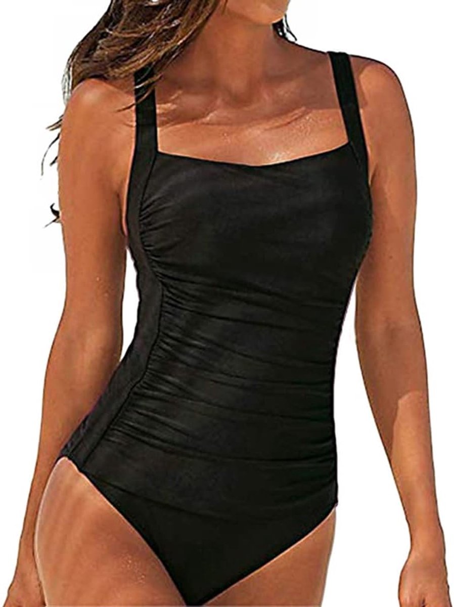Badpak met eendelig badpak en steigers, dames badpak, buikweg, buikweg, eendelige badmode, badmode, badmode, push-up, badkleding