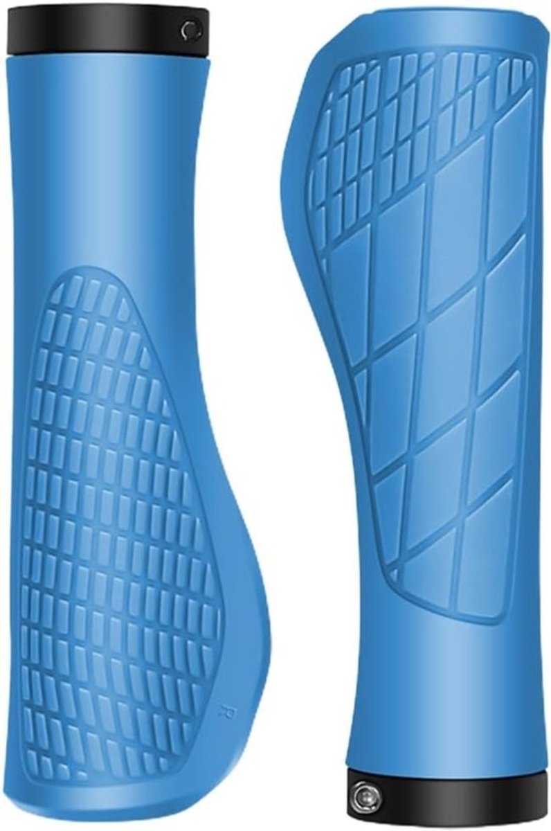 Antislipstuurgrepen - Fietshandvatten - Comfortabel fietsen - Ergonomisch ontwerp - 2 stuks - Zwart