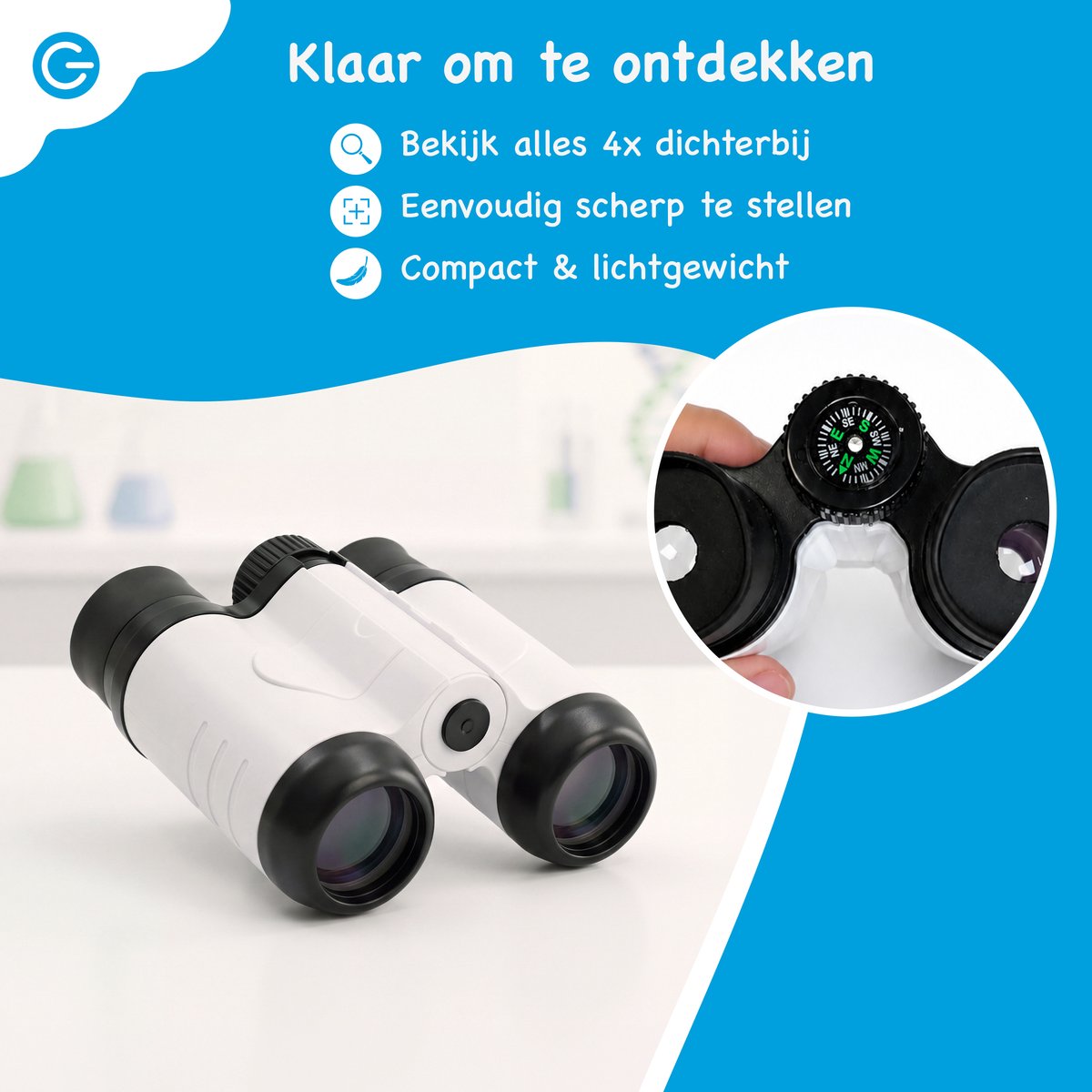 Silvergear® Microscoop voor Kinderen Set 3 in 1 - Tafelmicroscoop, Draagbare Microscoop & Verrekijker incl. Accessoires - Educatief STEM Speelgoed - Cadeau Jongens en Meisjes - 6, 7, 8, 9, 10, 11, 12, 13, 14, 15, 16+ Jaar - Wit — afbeelding 10