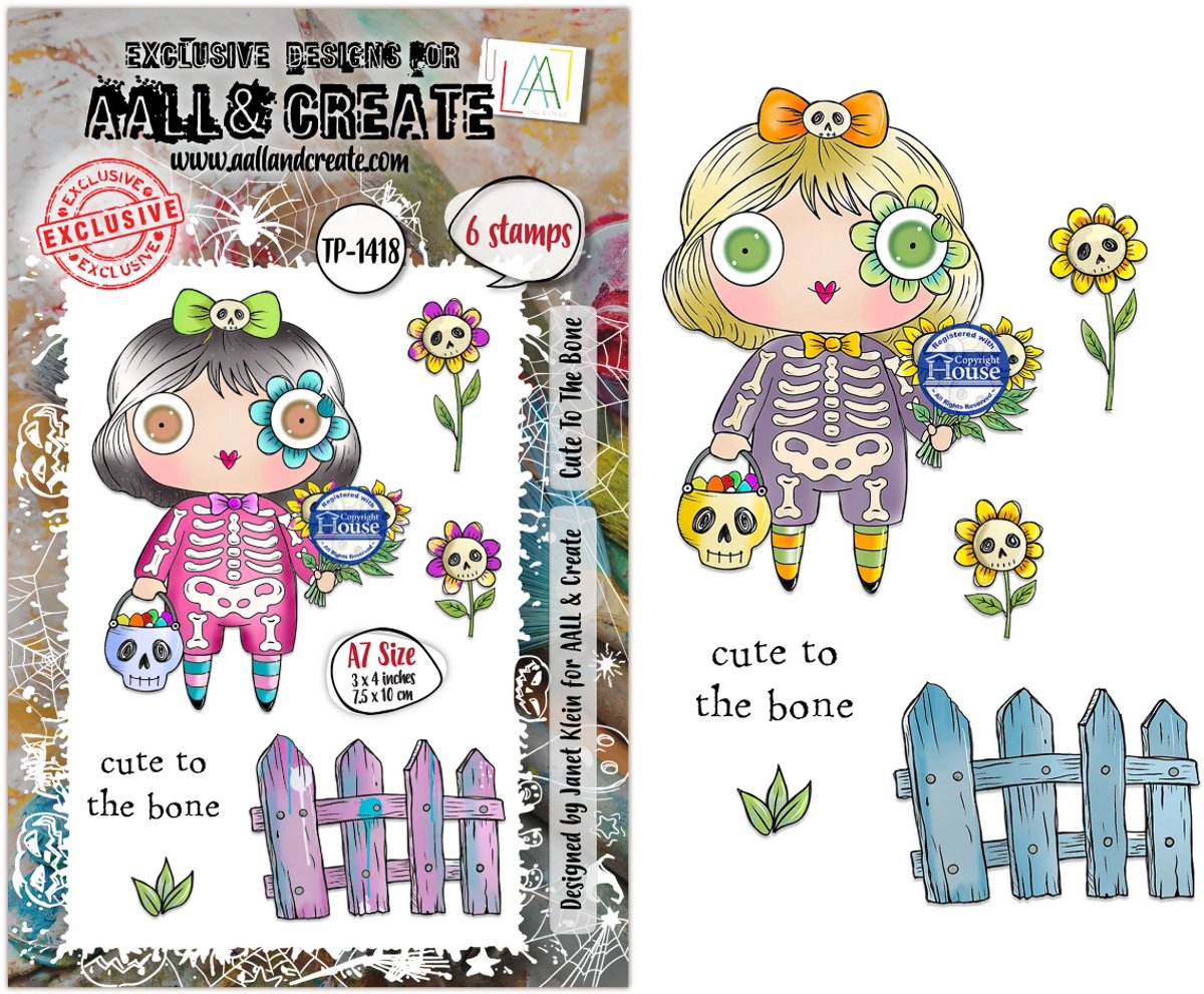 Aall & Create clearstamps A7 - Cute to the bone