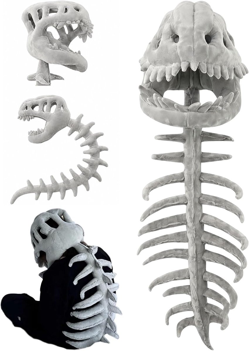 Kostuum, 3D Dinosaurus Kostuum Skelet Ontwerp Voor Volwassenen (120CM)