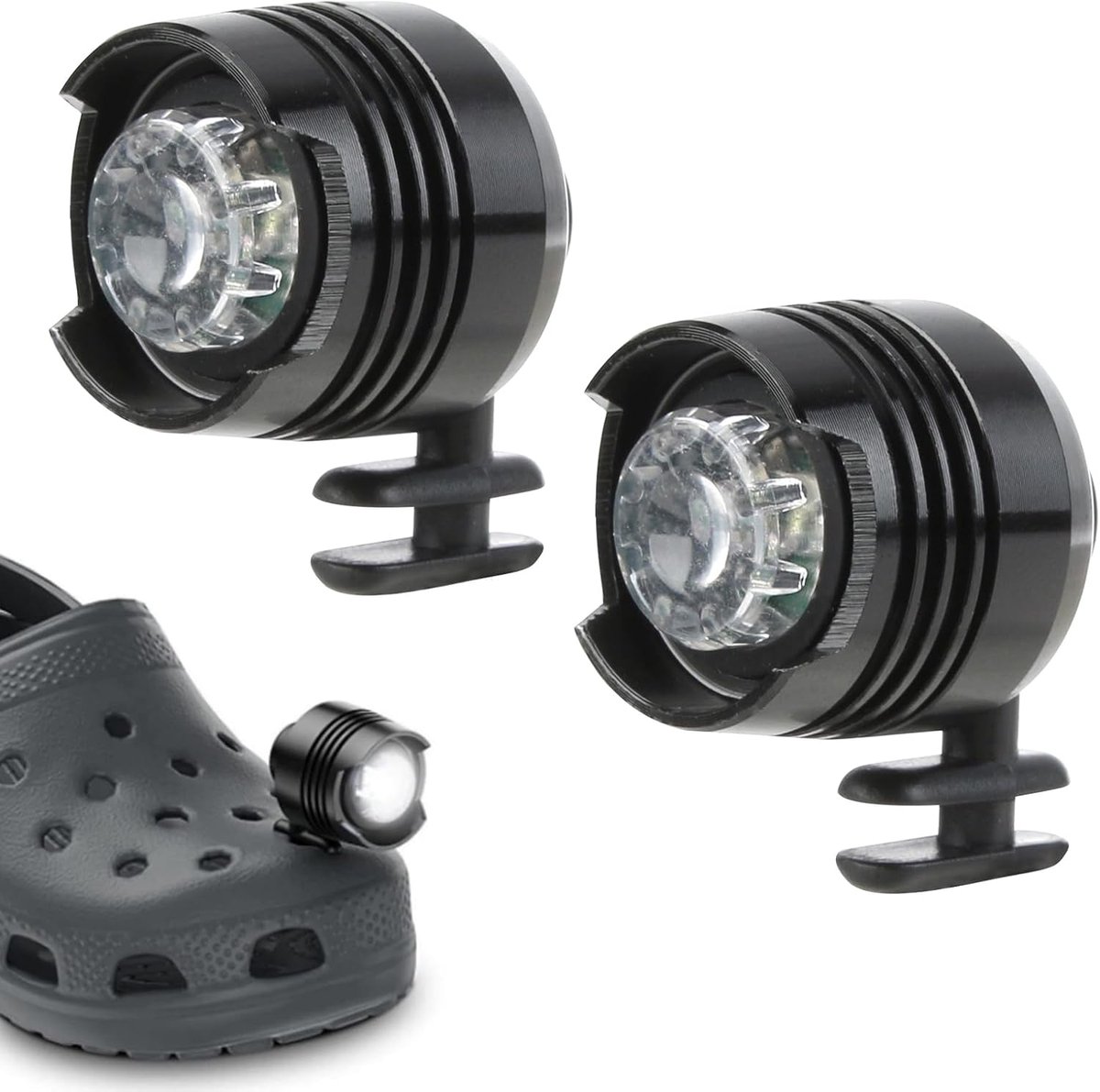 2 stukken koplampen voor schoenen, bedelverlichting met 3 lichtmodi, waterdicht IPX5, heldere lichten voor wandelen, kamperen
