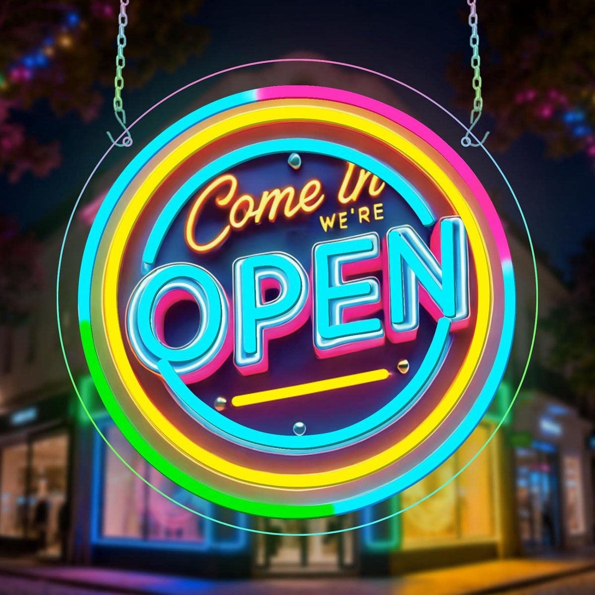 In, We are Open neonbord voor wanddecoratie, led-neonborden voor winkel bar, club, pub, zakelijke muur, raamdecoratie, geweldig decoratief cadeau voor slaapkamer, speelkamer, meisjes en