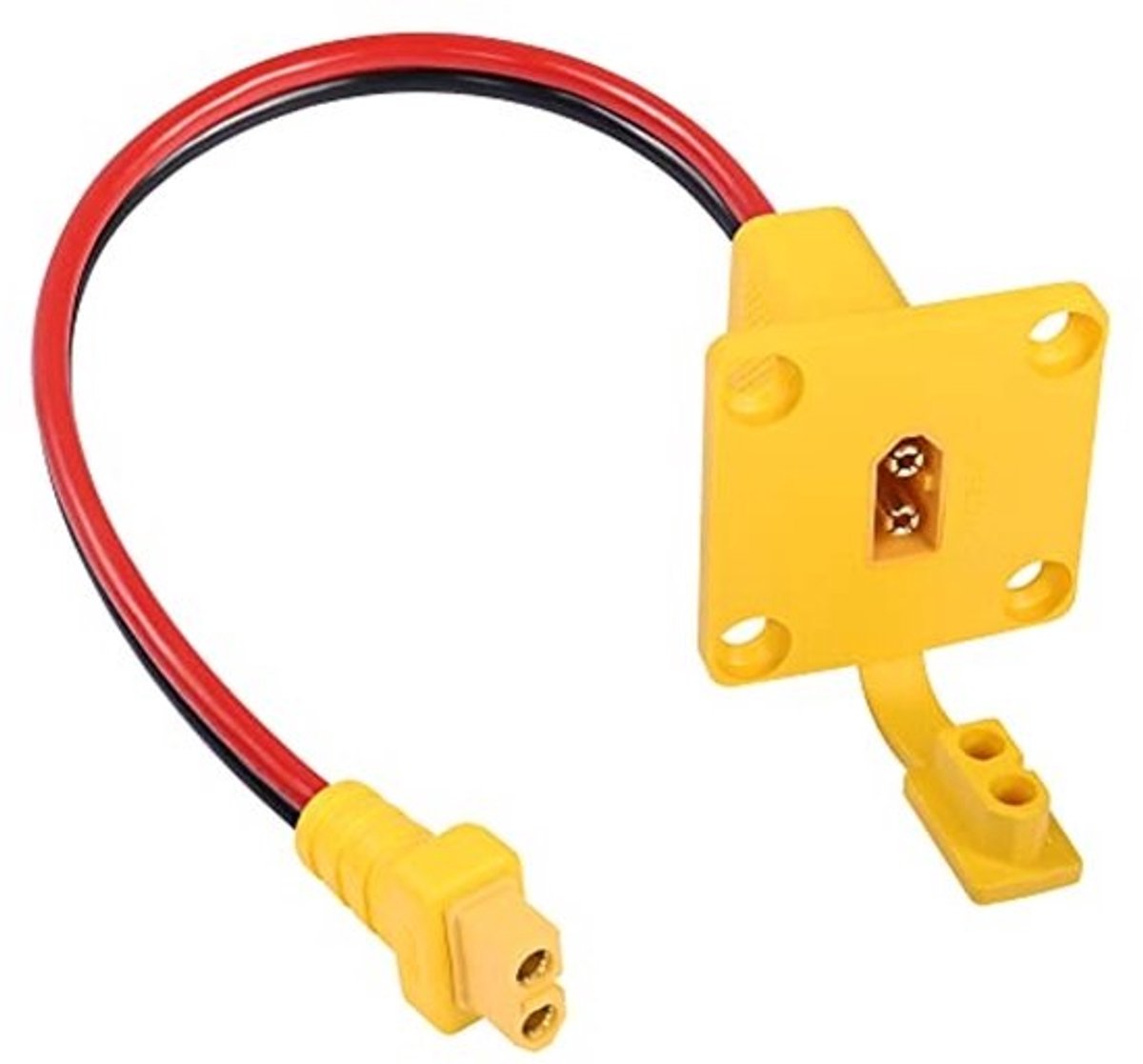 Adapter met XT60-stekker naar XT60-bus voor zonnepaneel en e-bike - 30 cm