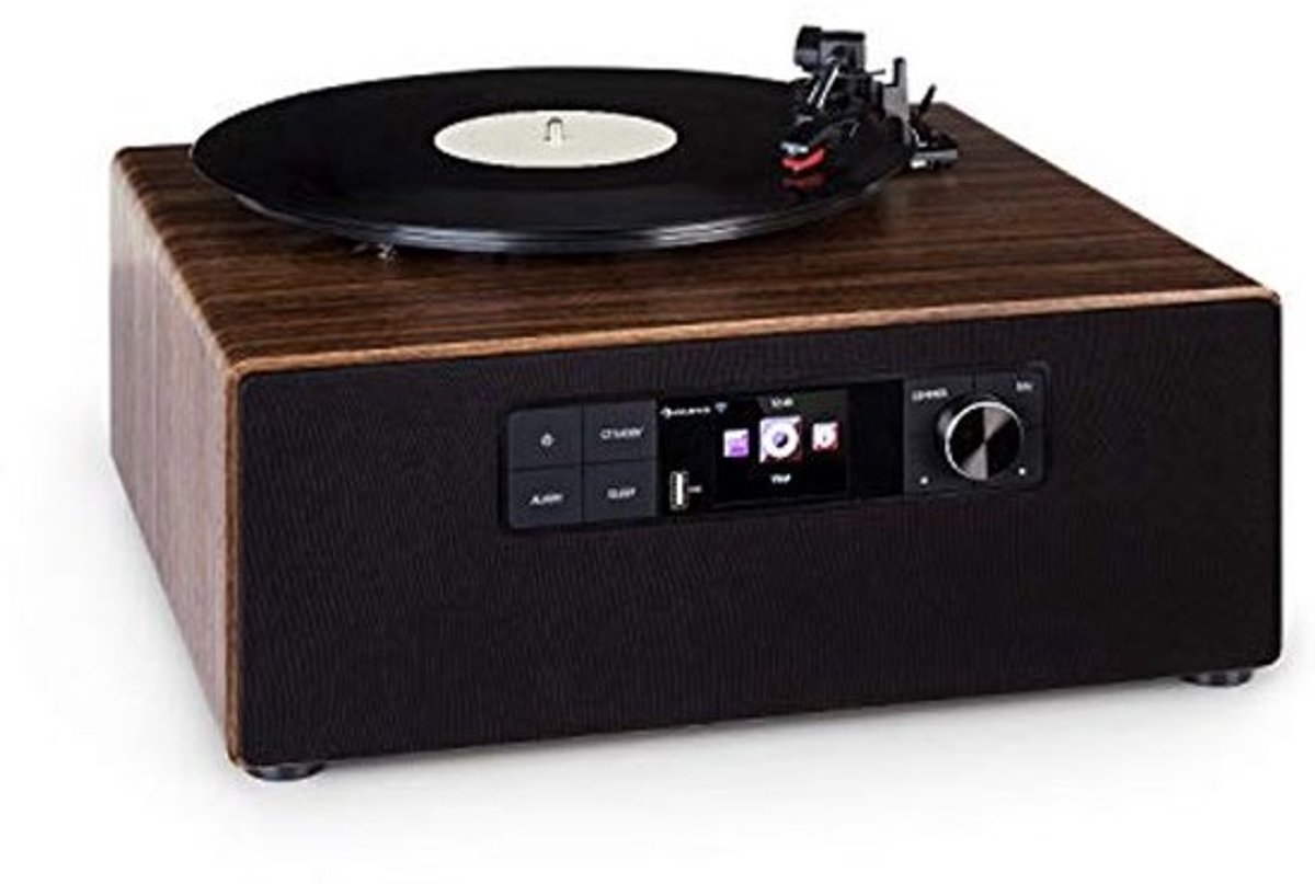 Platenspeler met DAB+ en FM internetradio, Bluetooth en USB-poort - Moderne audio-installatie