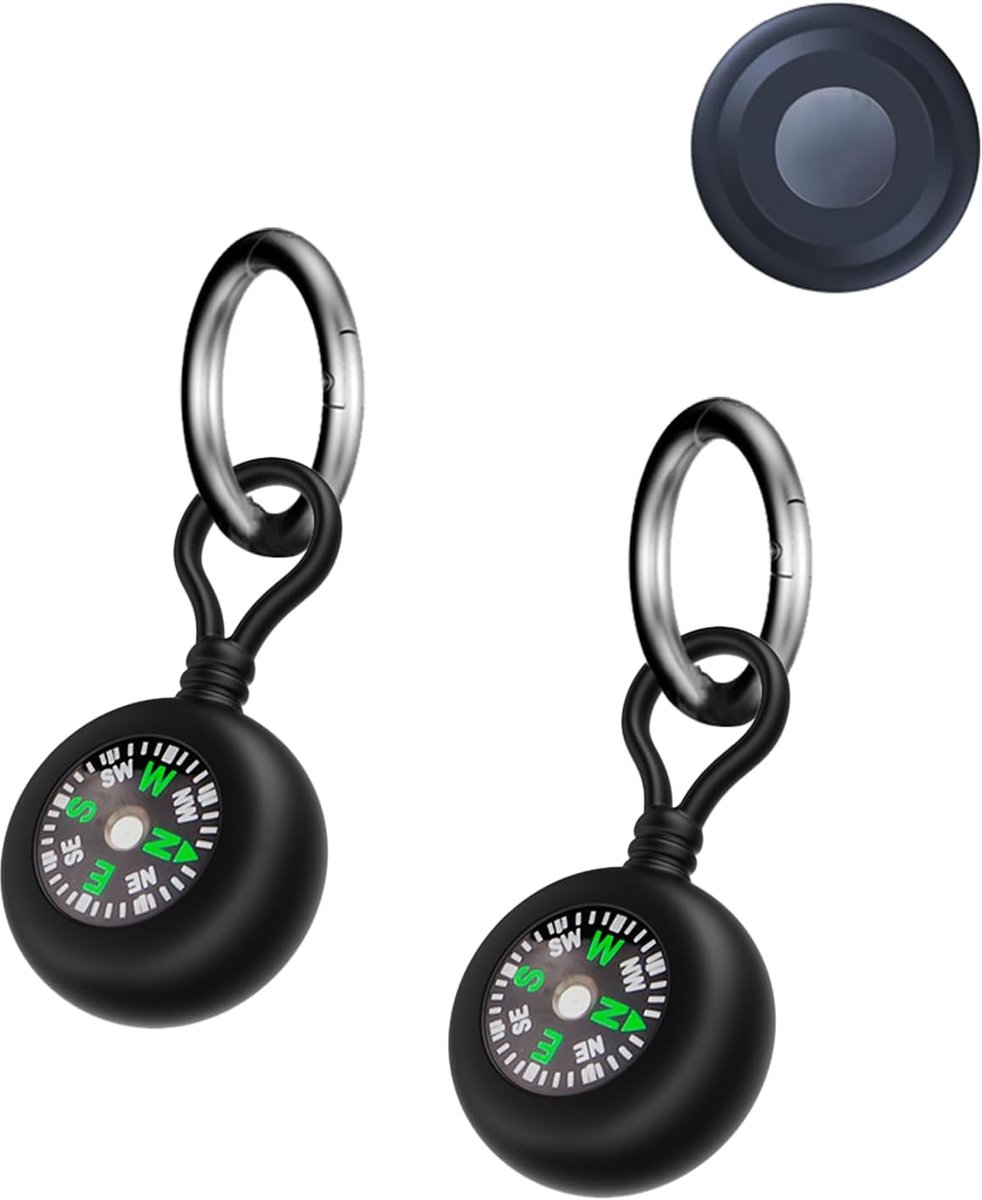 Hoes voor Motorola Moto Anti-verliestracker, siliconen beschermhoesje met sleutelhanger, toergy waterdicht en valbestendig, duurzaam en stijlvol, voor huisdieren, kinderen, zwart, 2 stuks