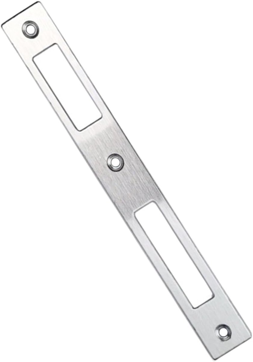 1 stuk, vervangend deurslot, roestvrij staal, robuust, metalen beslag, veiligheid voor de tuin, zilver, 172 x 22 x 1,1 mm, universele accessoires voor thuis