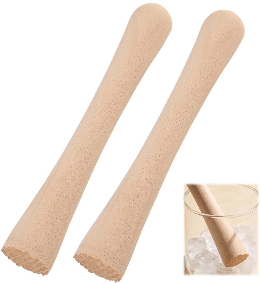 Hakselaar voor cocktails en keuken, cocktailstamper en ijs, gebruiksvoorwerp voor knoflook, avocado's, kruiden