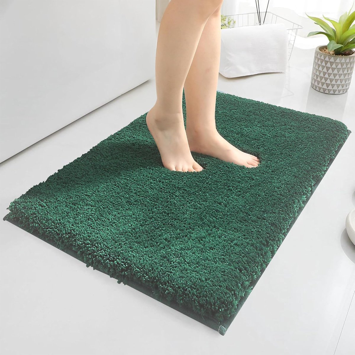 40x60 cm zachte microvezel badkamer tapijten, antislip badmat met waterabsorberend, duurzaam wasbaar badtapijt voor badkamer dikke douchemat