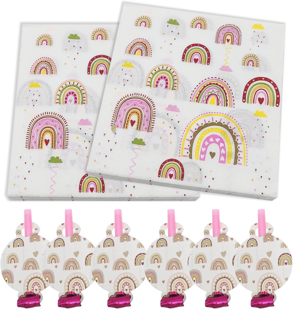 40 STKS Serviettes Verjaardagsdecoraties Papieren Servetten, 33x33cm Cocktail Servetten, Papieren Serviettes Servetten Servetten met 6 STKS Blowing The Dragon