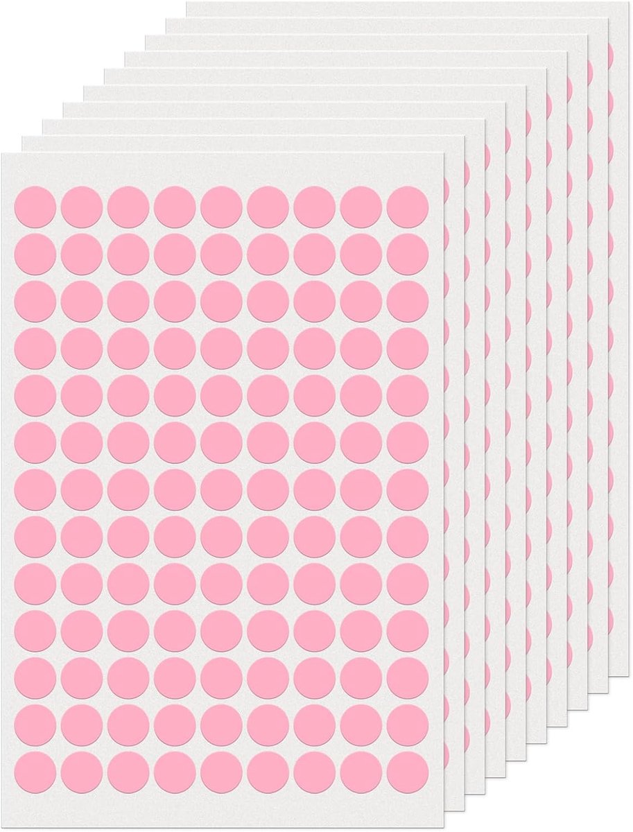 Ronde Etiketten 13 mm Kleurcodering Cirkel Stippen Stickers Vinyl Waterdicht Zelfklevend Verwijderbaar Plakkende Naamlabels voor Thuis Kantoor Bedrijf 1170-pack