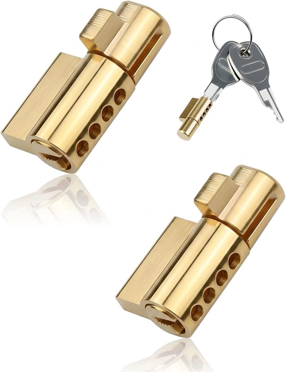 Aanhangersloten, diefstalbeveiliging, koppeling, 4 sleutels, accessoires, caravan, koppeling, metaal, robuust, veiligheid, trailer, snelvergrendeling, duurzaam, koper, autodief