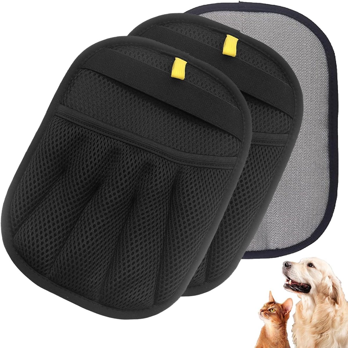 Handschoenen tegen dierenharen, statische handschoenen, herbruikbaar, met polsband voor katten/honden, voor bank, kleding, autostoel, wasbaar
